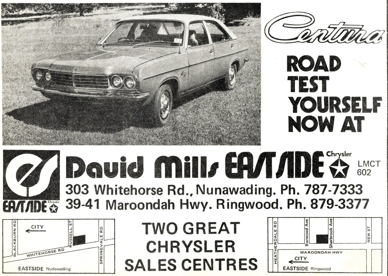 1975 David Mills Eastside Chrysler Centura